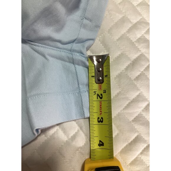 Francesca’s Light Blue Denim High Waist Pleated Shorts With Buttons Size M NWT - Picture 7 of 10